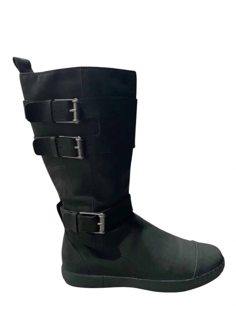 Cole Haan Nike Air Colby Waterproof Moto Boots 6.5 Black Suede